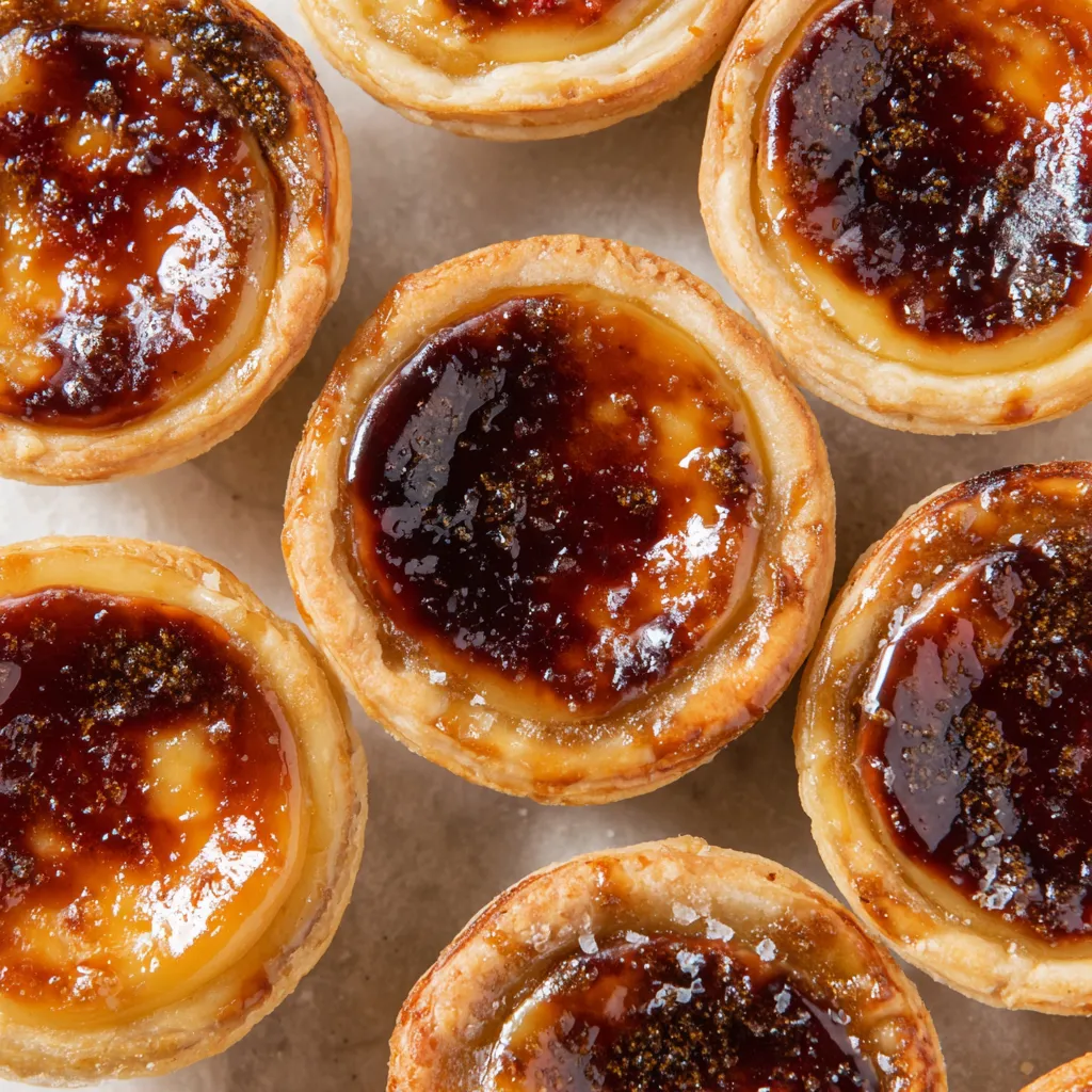 Mini crème brûlée pumpkin pies.