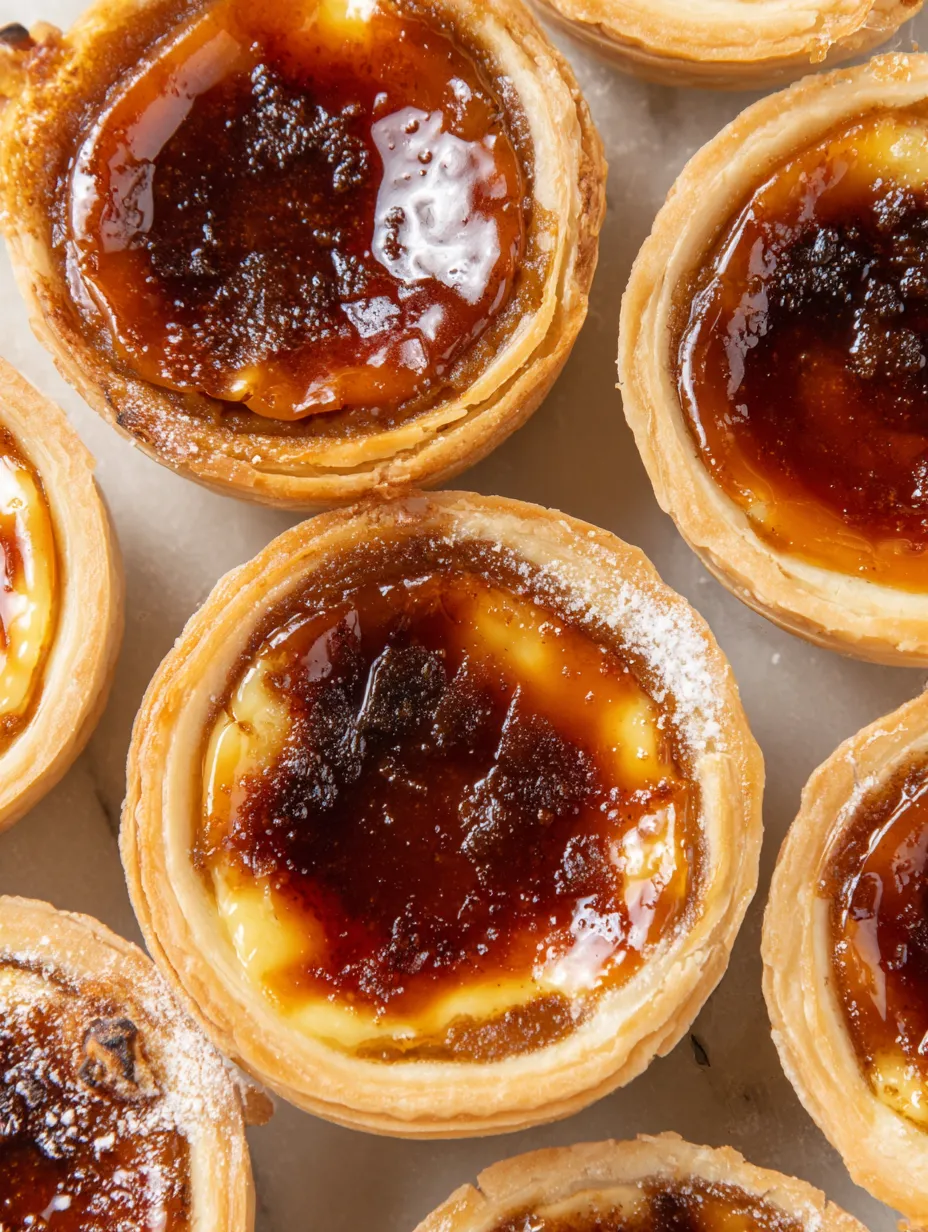 Mini crème brûlée pumpkin pies.