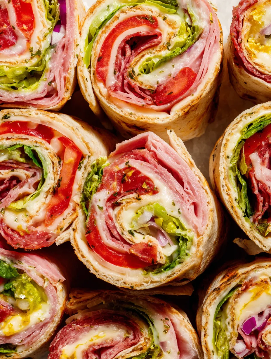 Italian Grinder Pinwheels.
