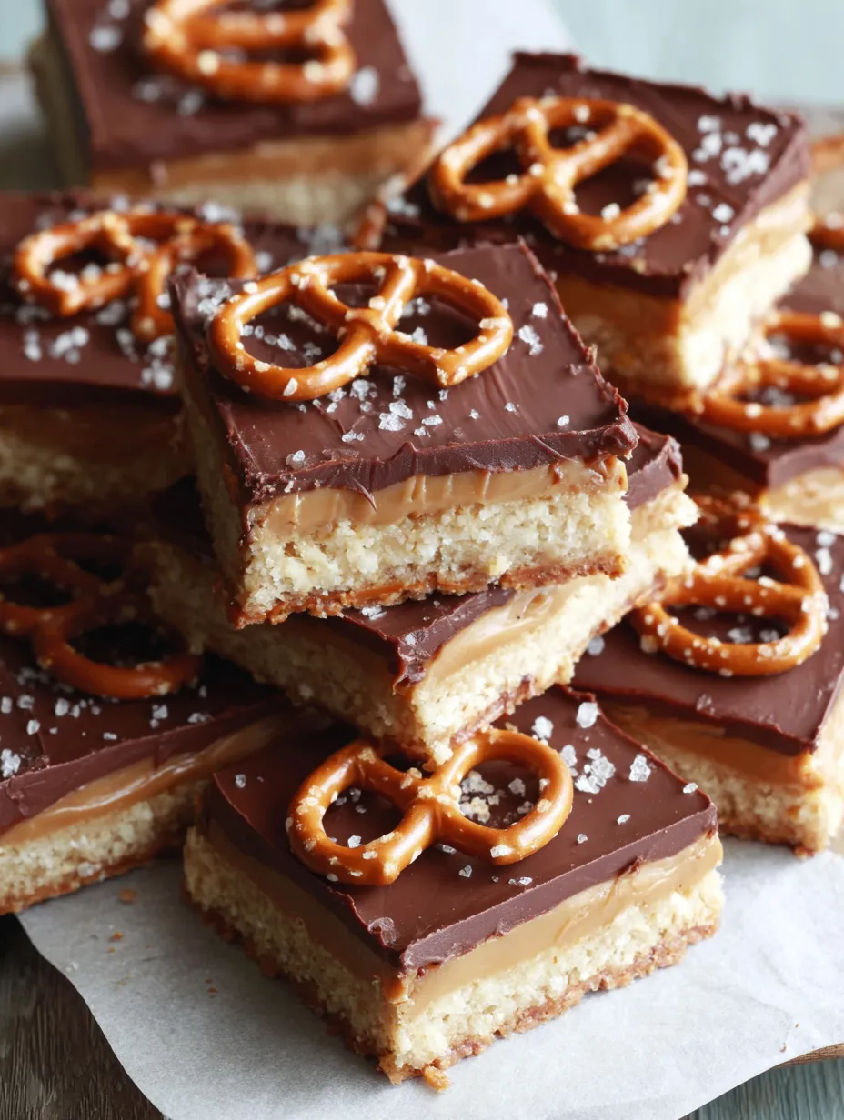 No-Bake Chocolate-Pretzel-Peanut Butter Squares.