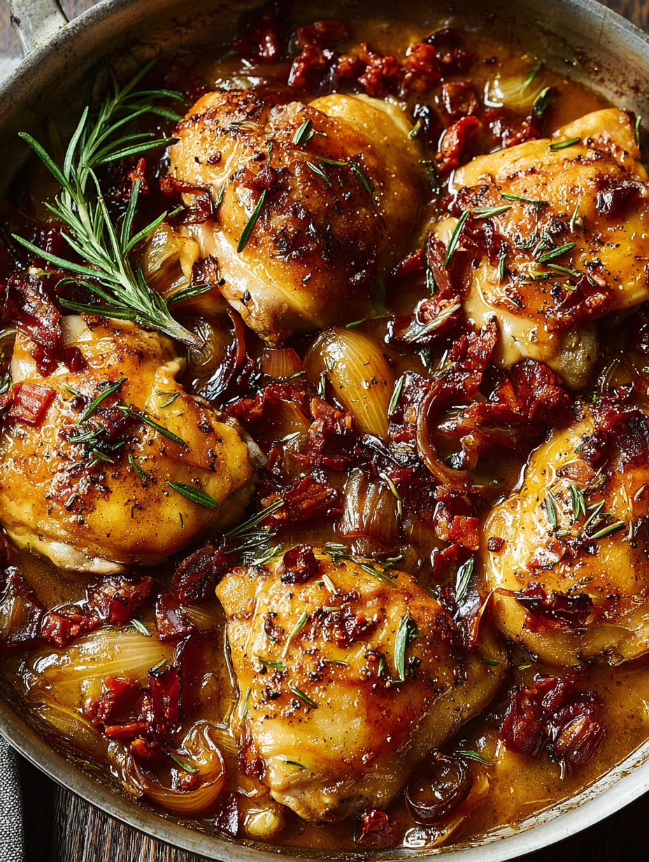 A close up of a delicious one pot chicken and chorizo meal.