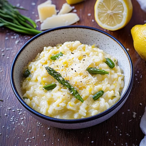 Creamy Lemon Risotto with Asparagus